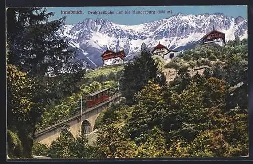 AK Innsbruck, Drahtseilbahn auf die Hungerburg