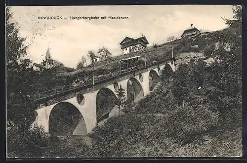 AK Innsbruck, Hungerburgbahn mit Mariabrunn