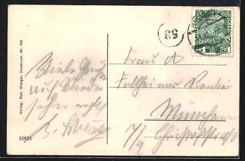 AK Innsbruck, Hungerburgbahn mit Mariabrunn