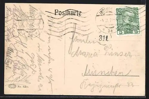 AK Innsbruck, Hungerburgbahn mit Mariabrunn, Bergbahn