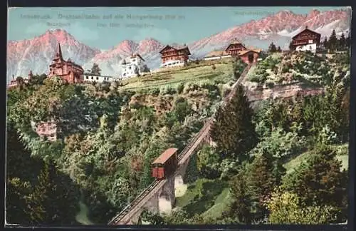 AK Innsbruck, Drahtseilbahn auf die Hungerburg
