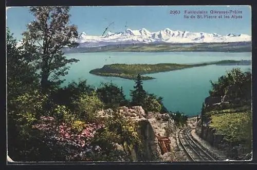 AK Funiculaire Gléresse-Prêles, Bergbahn