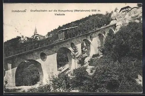 AK Innsbruck, Drahtseilbahn auf die Hungerburg