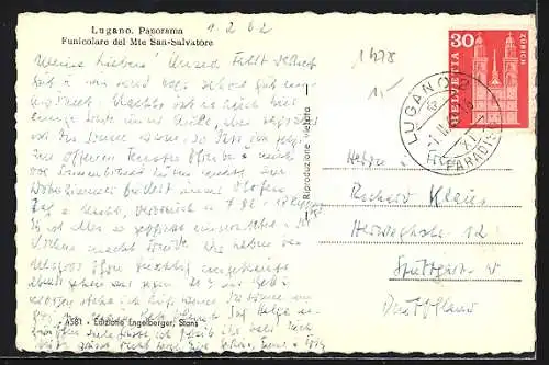 AK Lugano, Funicolare del Mte San-Salvatore, Bergbahn