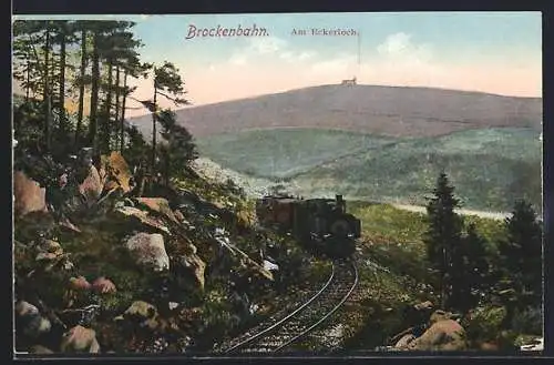 AK Brocken, Brockenbahn, Am Eckerloch