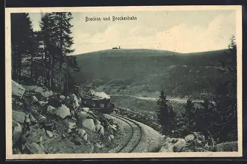 AK Brocken und Brockenbahn
