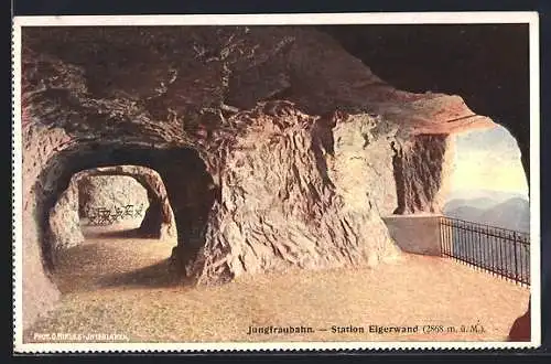 AK Jungfraubahn, Station Eigerwand
