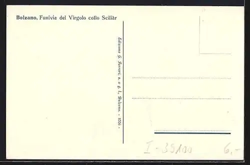 AK Bolzano, Funivia del Virgolo collo Sciliar, Bergbahn