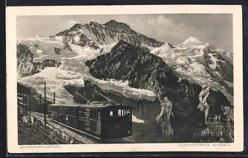 AK Jungfraubahn mit Jungfrau
