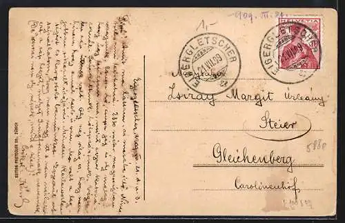 AK Kleine Scheidegg, Hotels, Bahn-Restaurant und Jungfrau