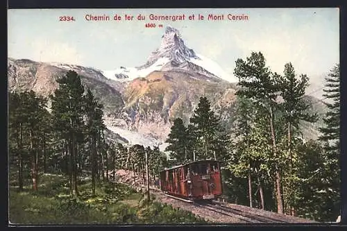 AK Chemin de fer du Gornergrat et le Mont Cervin, Bergbahn