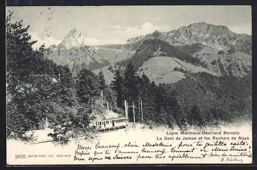 AK Ligne Montreux-Oberland Bernois, Bergbahn