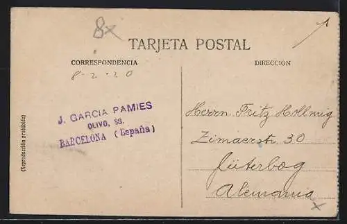 AK Barcelona, Tibidabo, Bergbahn