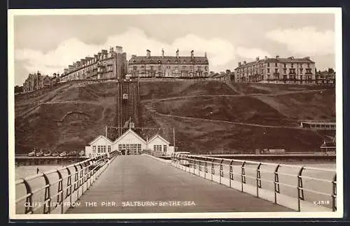 AK Saltburn-by-the-Sea, Cliff Lift from the Pier, Bergbahn