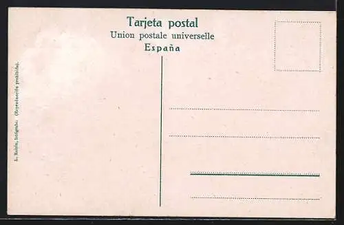 AK Barcelona, Monte Tibidabo, Ferro carril aereo, Bergbahn