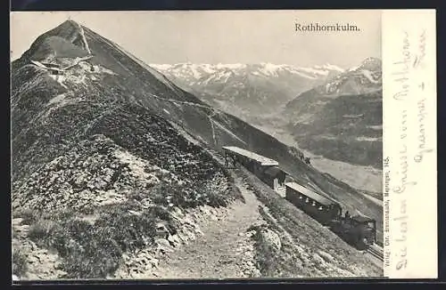 AK Rothornkulm mit Bergbahn