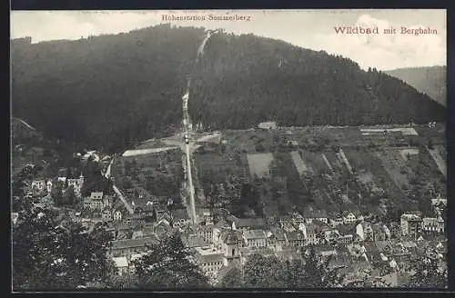AK Wildbad, Bergbahn, Höhenstation Sommerberg