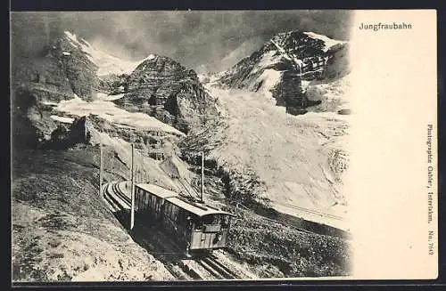 AK Jungfraubahn mit Panorama