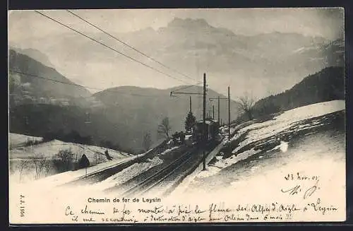 AK Chemin de fer de Leysin, Bergbahn