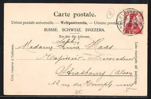 AK Station Eigergletscher und Mönch, Jungfraubahn, Bergbahn