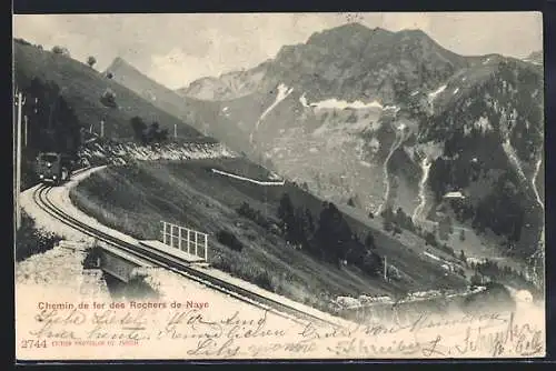 AK Chemin de fer des Rochers de Naye, Bergbahn