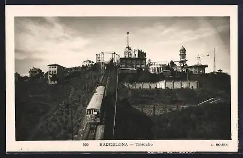 AK Barcelona, Tibidabo, Bergbahn