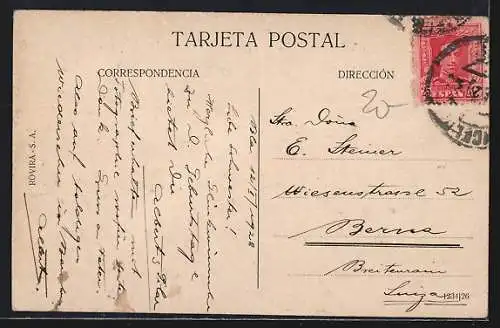 AK Barcelona, Funicular de Vallvidrera, Bergbahn