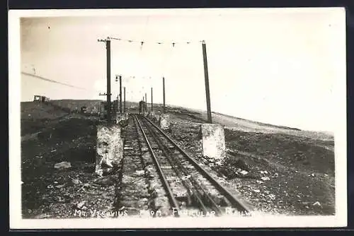 AK Mt. Vesuvius from Funicular Railway, Bergbahn