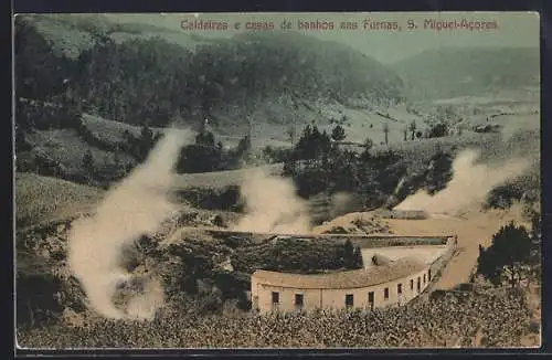AK S. Miguel /Acores, Caldeiras e casas de banhos nas Furnas