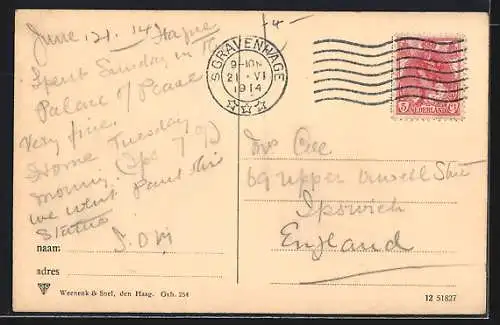 AK `s-Gravenhage, Nationaal-Monument mit Auto