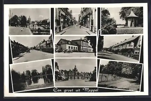 AK Meppel, Strassenpartien mit Geschäften