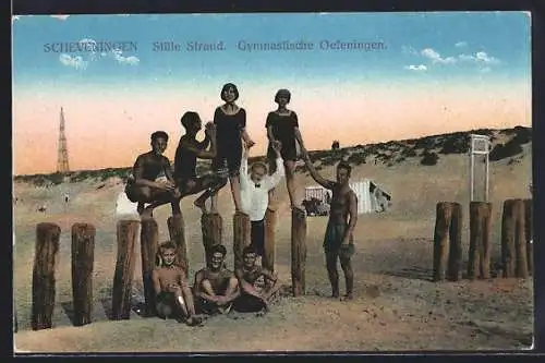 AK Scheveningen, Stille Strand, Gymnastische Oefeningen