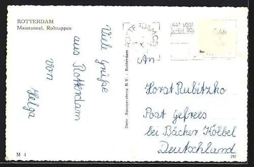 AK Rotterdam, Maastunnel, Roltrappen