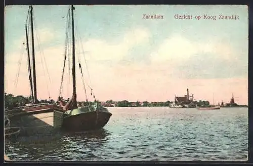 AK Zaandam, Gezicht op Koog Zaandijk