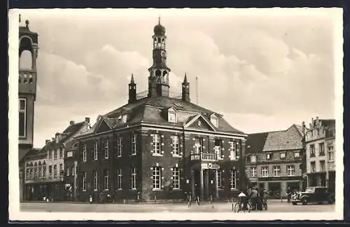 AK Geldern, Markt mit Rathaus