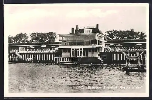 AK Leeuwarden, Cafe-Restaurant Zwembad Groote Wielen, Exploitant F. Eygelaar