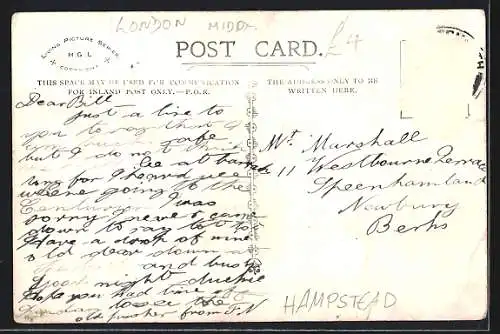 AK Hampstead, Down the Old Bull and Bush