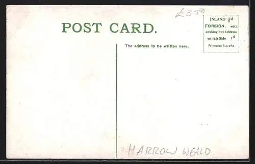 AK Harrow Weald /Wealdstone, The Pond and Lane