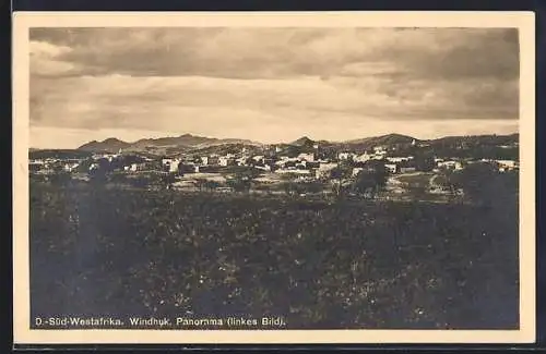 AK Windhuk /D.-Süd-Westafrika, Panorama aus der Vogelschau