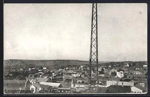 AK Luderitzbught /G.S.W. Africa, Blick über die Dächer