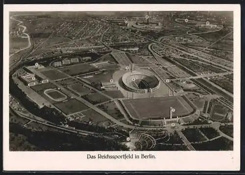 AK Berlin, Reichssportfeld, Schauplatz der XI. Olympiade 01.-16.08.1936