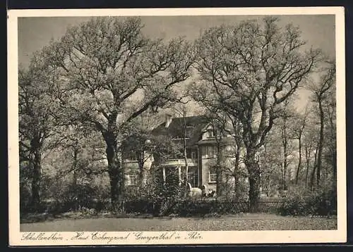 AK Georgenthal i. Thür., Schullandheim Haus Eichengrund