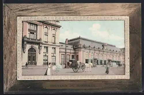 AK Bordeaux, La Gare du Midi, Bahnhof