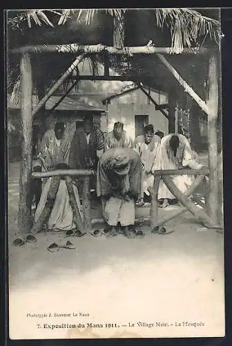 AK Mans, Exposition 1911, Le Village Noir