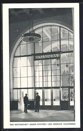 AK Los Angeles, CA, Union Station, Restaurant, Bahnhof