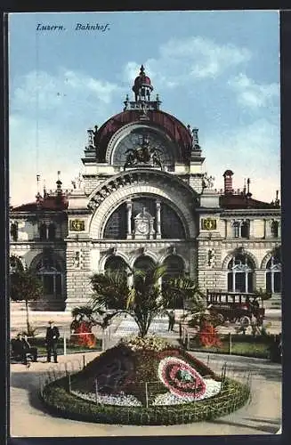 AK Luzern, Partie am Bahnhof