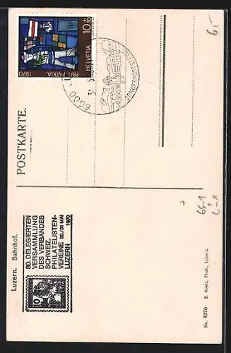 AK Luzern, Partie am Bahnhof