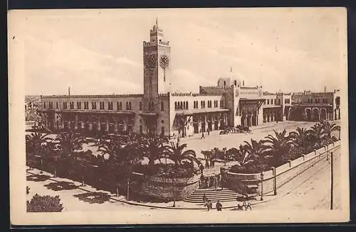 AK Oran, La Gare P.-L.-M., Bahnhof