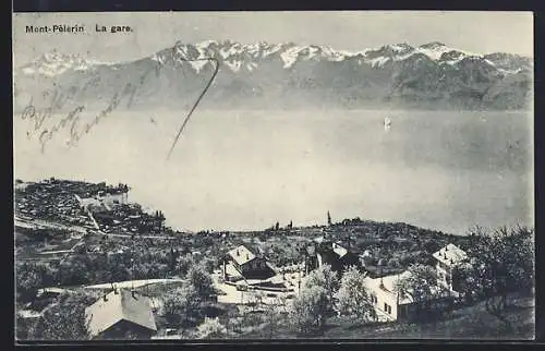 AK Mont-Pelerin, La gare, Bahnhof