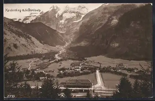 AK Kandersteg, Bahnhof und Blümlisalp